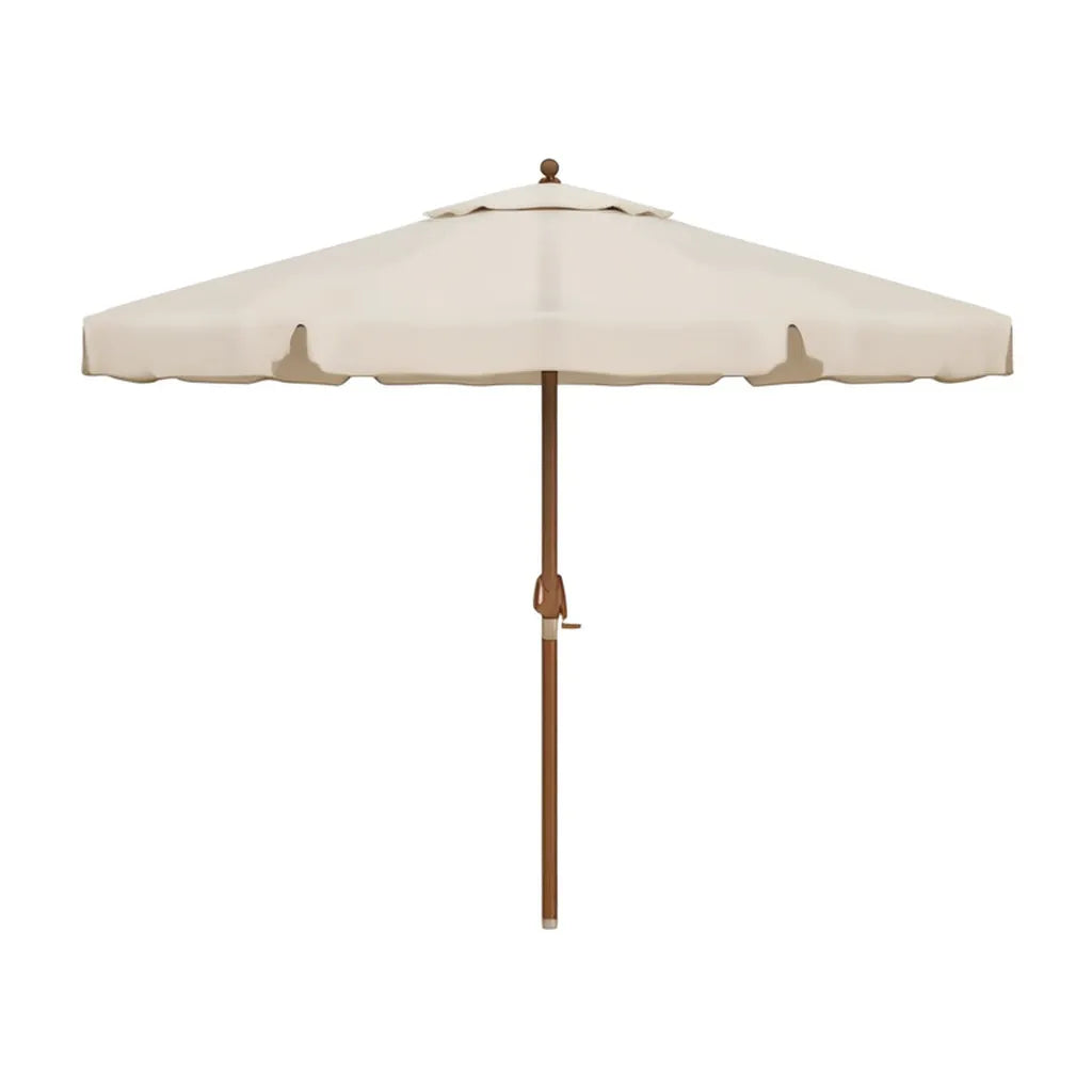 Parasol Market Parasol Ø 300 cm poliester ośmiokątny beżowy