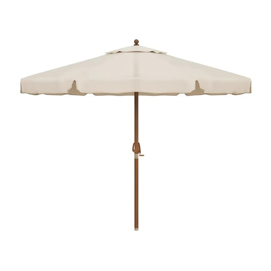 Parasol Market Parasol Ø 300 cm poliester ośmiokątny beżowy
